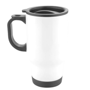 14oz S-Steel Travel Mug White