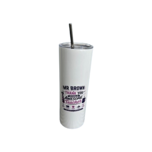 20 oz Steel Tumbler White
